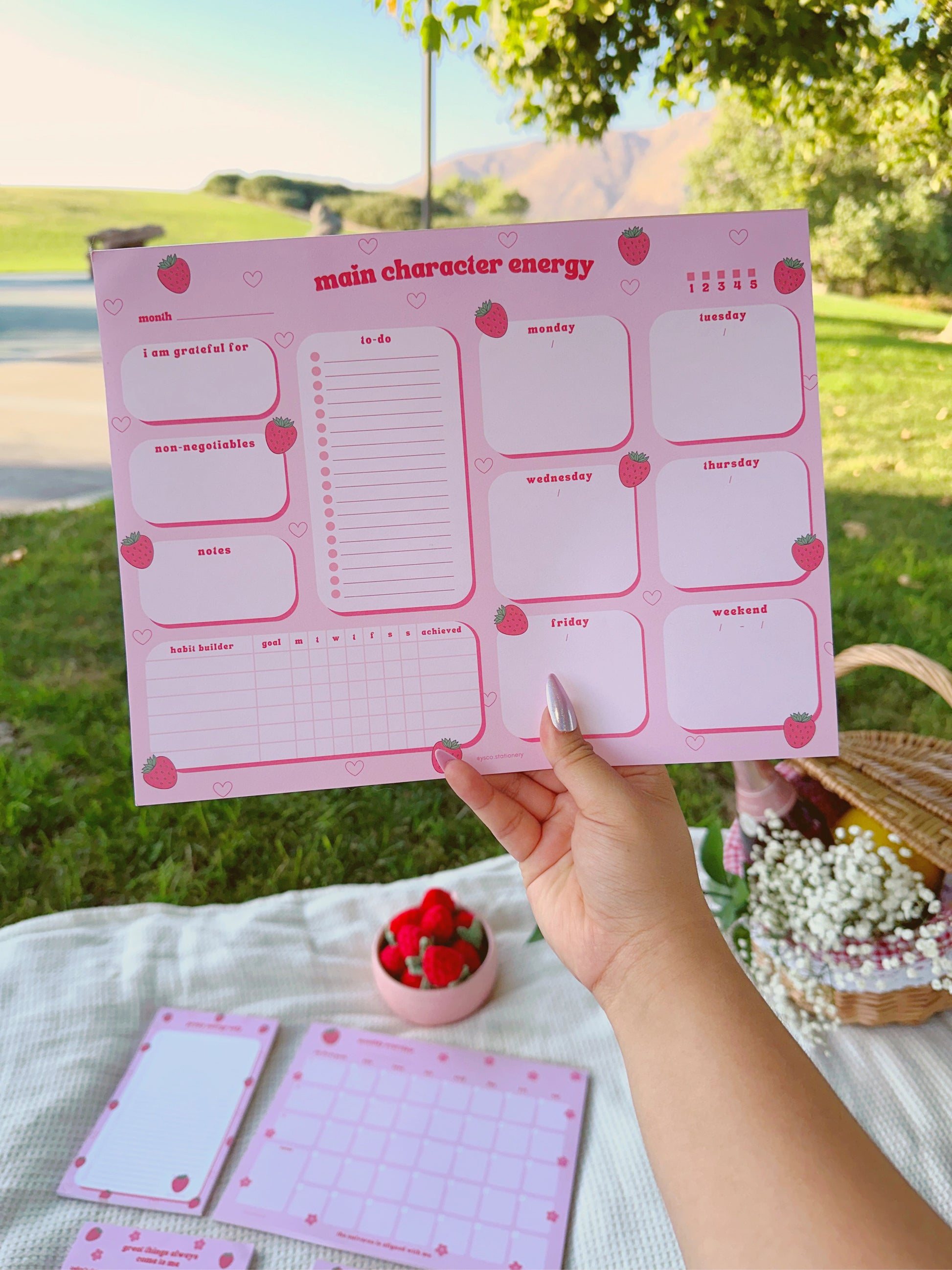 Main Berry Energy - Weekly notepad – Ysco.stationery